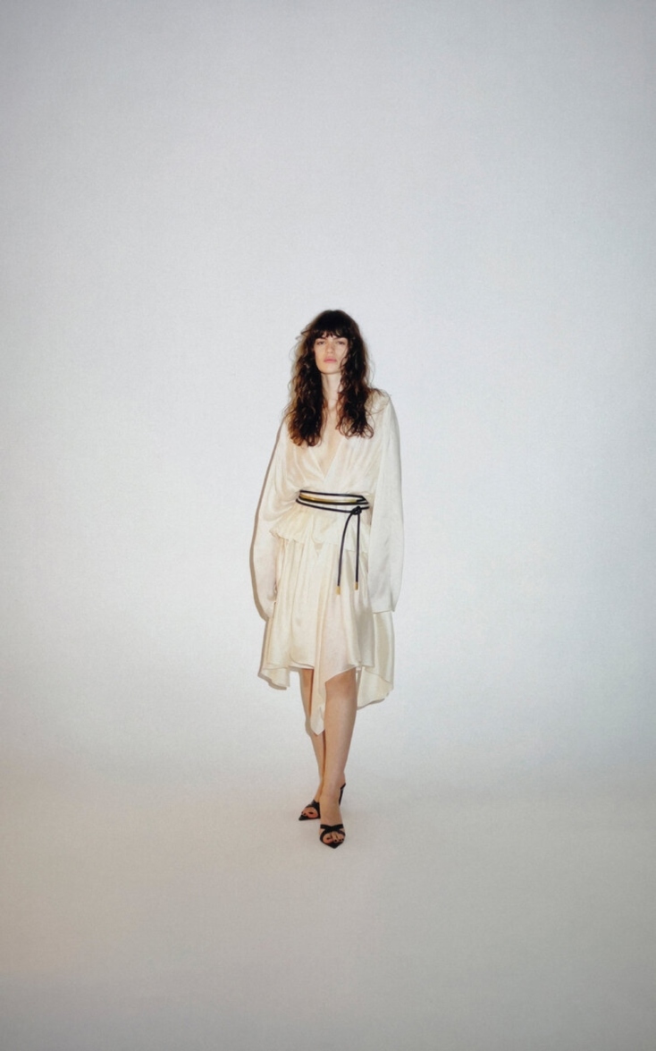 Khaite Marylore Silk-Blend Veil Midi Dress