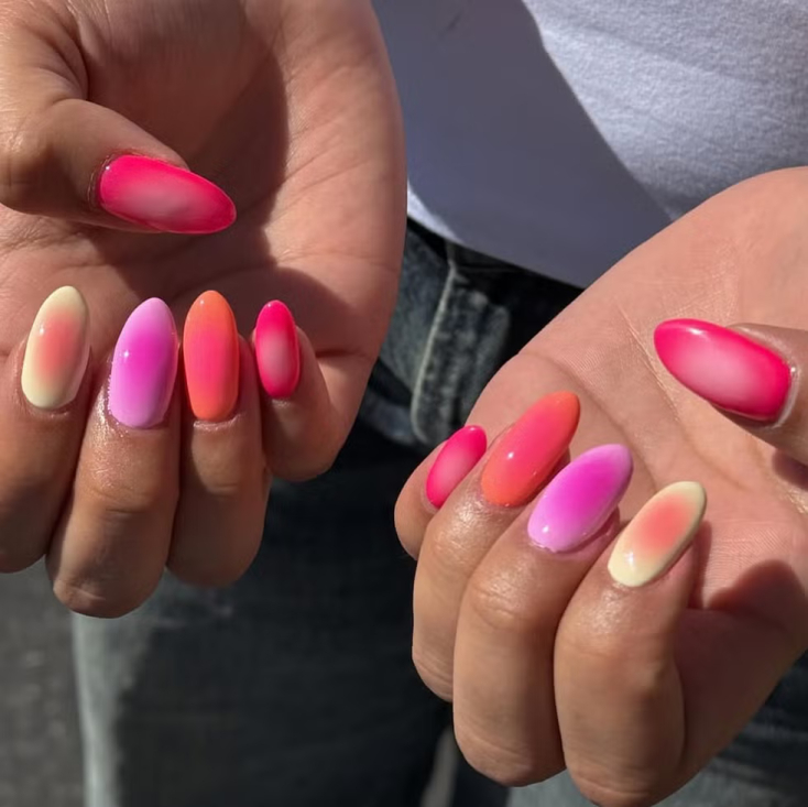 golden hour nails