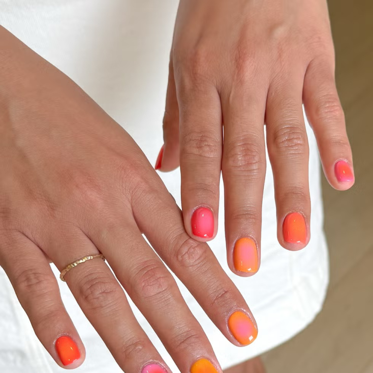 golden hour nails