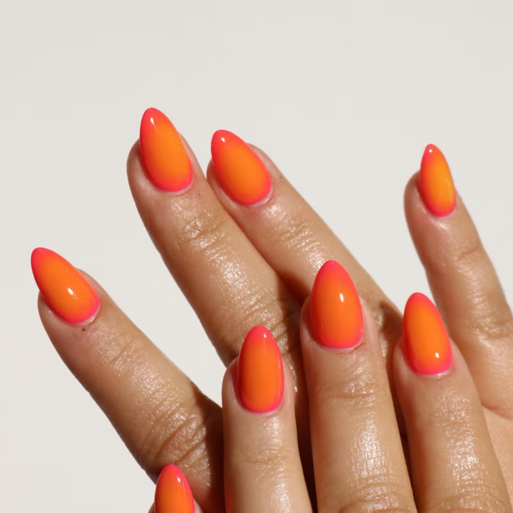 golden hour nails