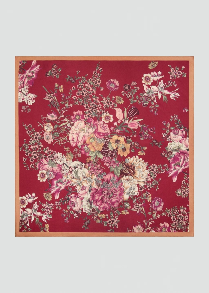 Floral print scarf