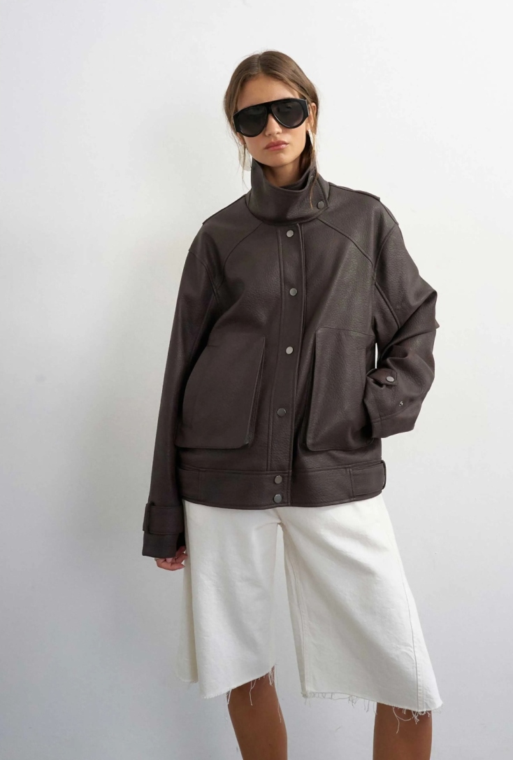 Topshop γυναικείο jacket faux δέρμα "Timmi"