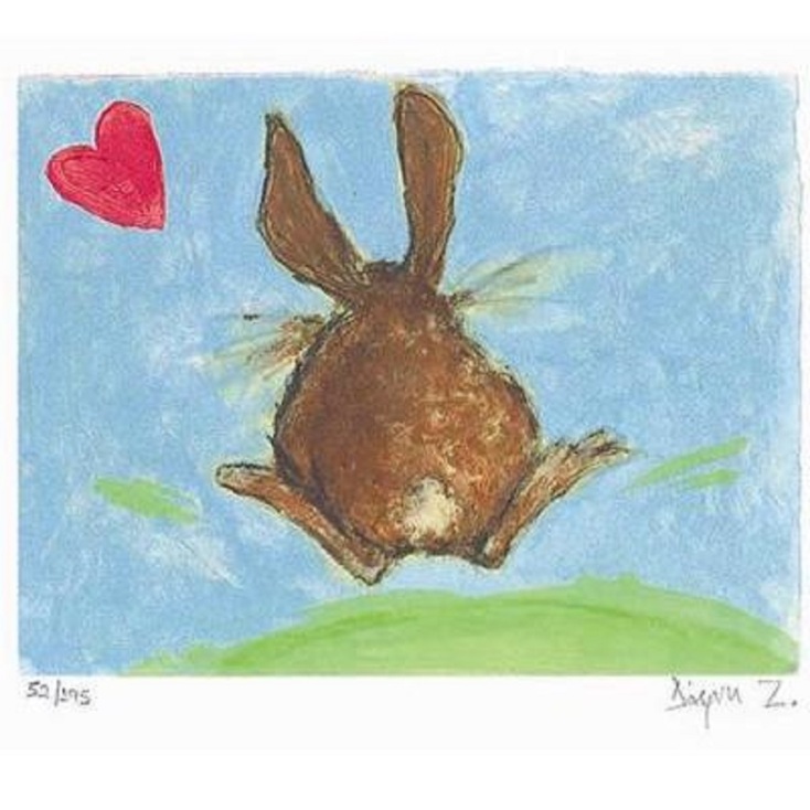 ΜΕταξοτυπία με λαγό της Δάφνης Ζουμπουλάκη