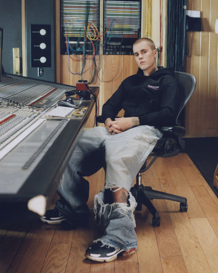 Ο Τζάστιν Μπίμπερ στην καμπάνια του οίκου Balenciaga