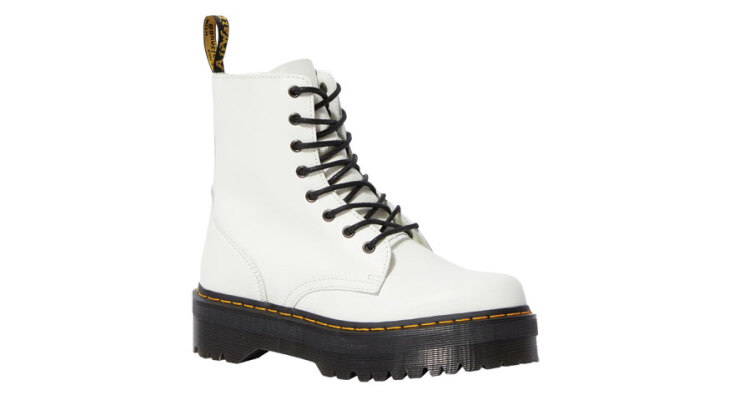 DR. MARTENS Δερμάτινα λευκά μποτάκια €219