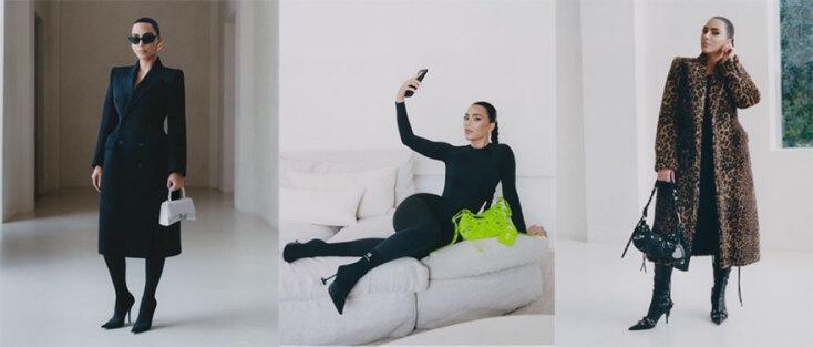 Η Κιμ Καρντάσιαν στην καμπάνια του οίκου Balenciaga