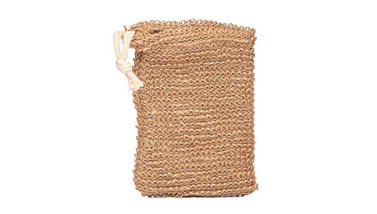 Φυσικό πουγκί από sisal &amp; jute για καθαρισμό και απολέπιση