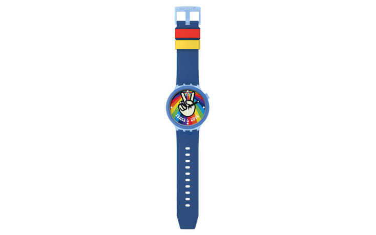SWATCH​ Ρολόι Peace Hand Love, από τη σειρά Pride €125