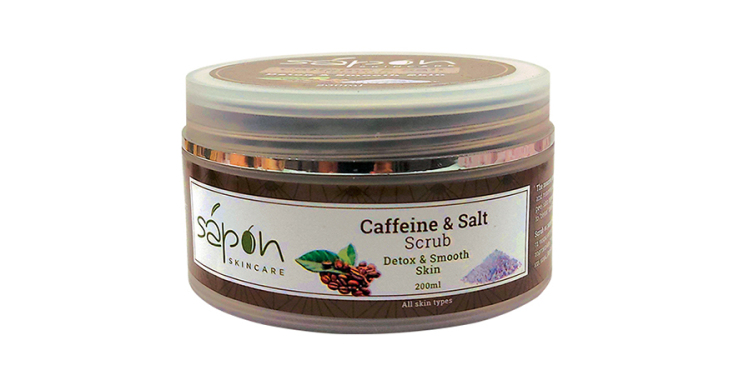 Πίλινγκ σώματος σε μορφή mousse Sapon με Καφέ, Centella Asiatica, Guarana &amp; Αλάτι 200ml