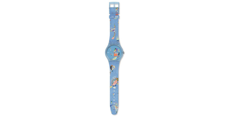 SWATCH Ρολόι Blue Sky by Vassily Kandinsky, από τη συλλογή Swatch x Centre Pompidou €100