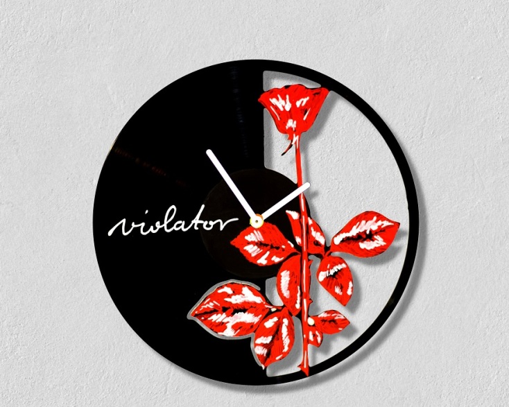 Βινύλιο - ρολόι με λουλούδι / Depeche Mode