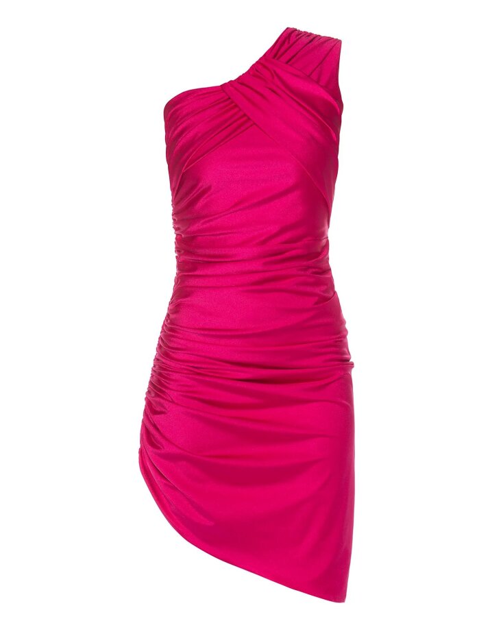 MI-RŌ Ασσύμετρο ζέρσεϊ φόρεμα 