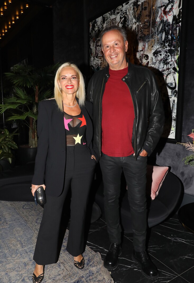 Η Μαρία Μπεκατώρου με τον Αντώνη Αλεβιζόπουλο