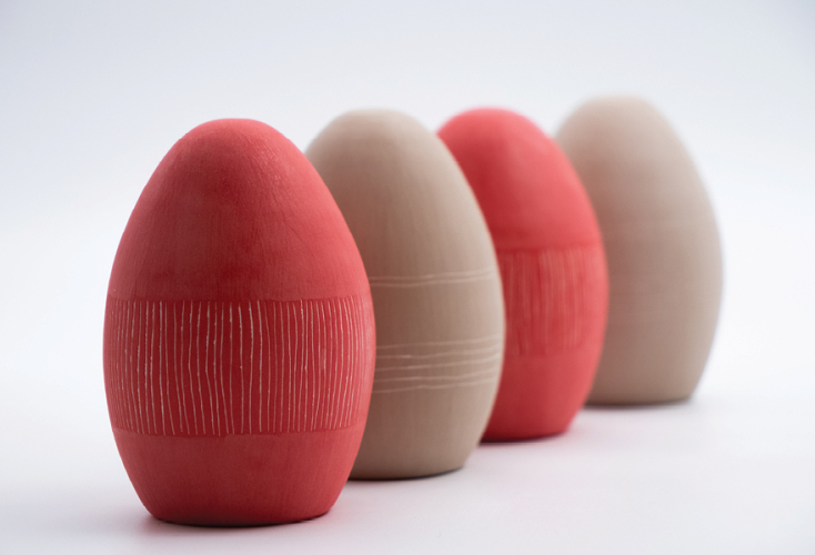 ΠΙΟΠ Χειροποίητα κεραμικά αυγά της Padalu €22 το ένα