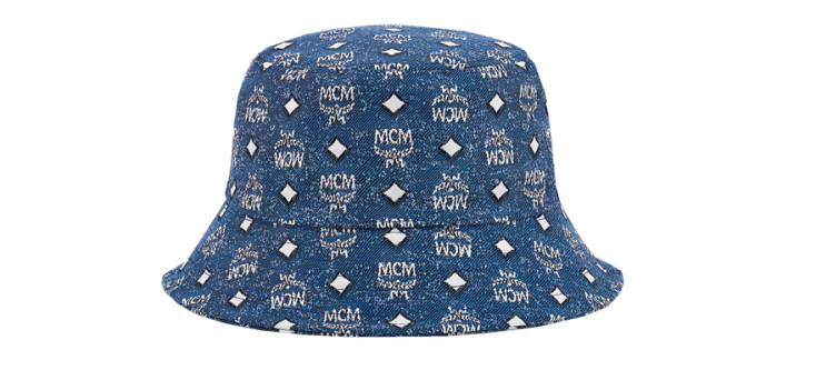 MCM Bucket Hat n Vintage Denim Jacquar €365