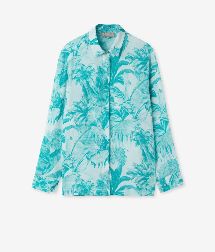 FALCONERI Εμπριμέ silk πουκάμισο €189