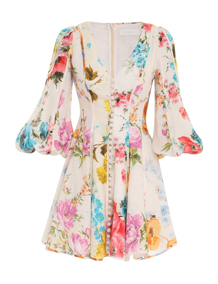 ZIMMERMAN Φόρεμα φλοράλ λινό 