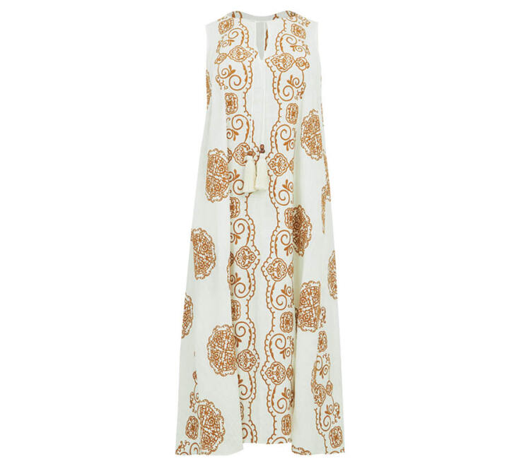 MAT FASHION Λινό φόρεμα με κεντήματα €136,80 μετά την έκπτωση