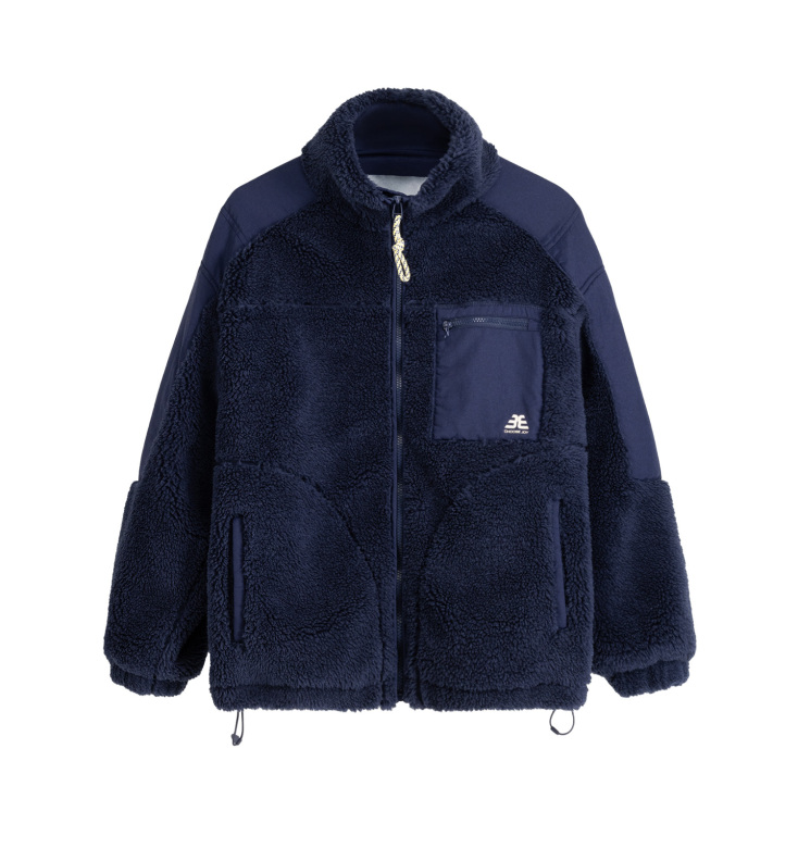 BERSHKA Τζάκετ από συνθετική γούνα προβάτου και νάιλον €29,99 