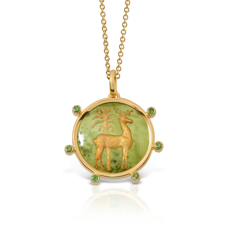 LALAOUNIS Γούρι 2024, Το Χρυσό Ελάφι σε χρυσό 18Κ, €1570