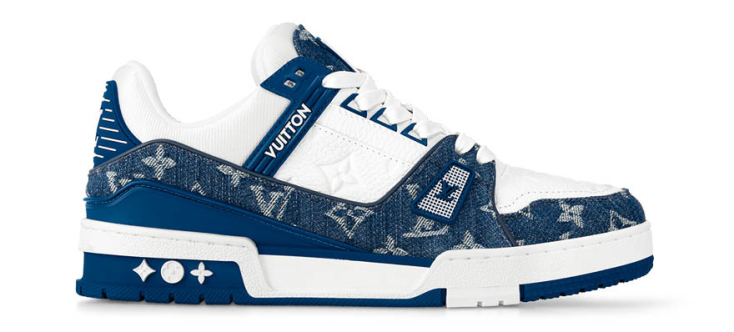 LOUIS VUITTON Sneakers με τζιν λεπτομέρειες