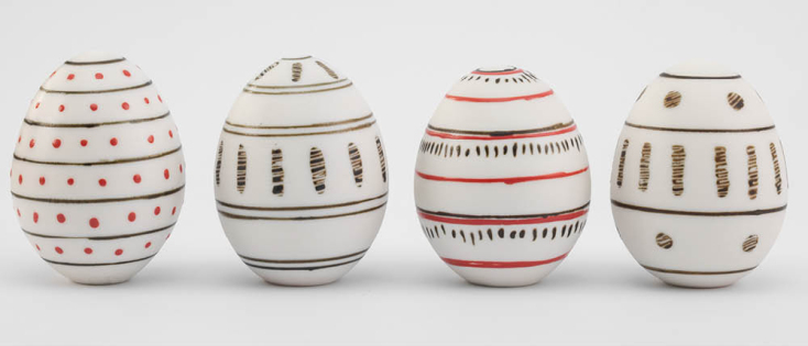 ΜΟΥΣΕΙΟ ΑΚΡΟΠΟΛΗΣ Πορσελάνινα αυγά Treis Grammes Ceramics €24 το ένα