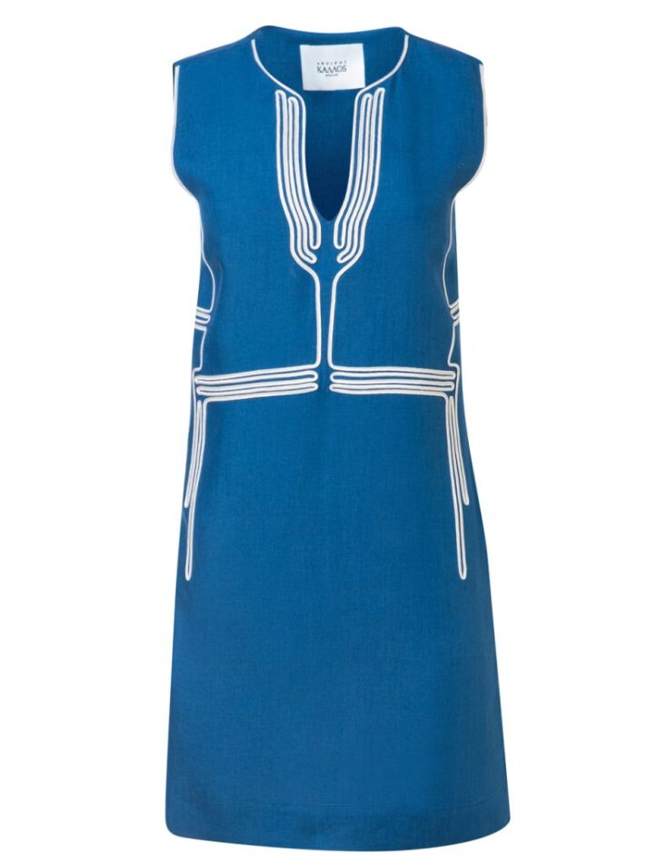 ANCIENT KALLOS Λινό καφτάνι Athena Cord €300