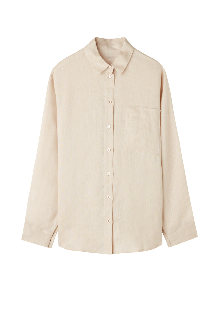 INTIMISSIMI Λινό πουκάμισο Beige Rope €49,90