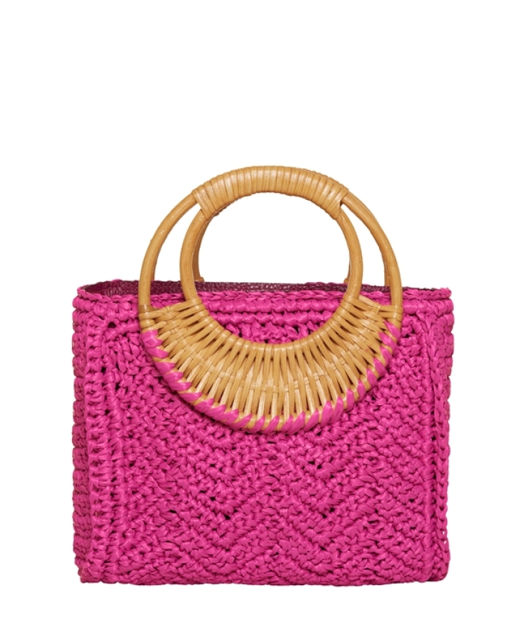 AESTHET Φούξια μίνι Strike Bamboo τσάντα G&K Handcrafts €196