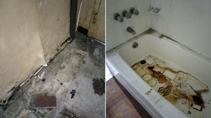 Οι ζημιές εντός του πολυτελούς διαμερίσματος 