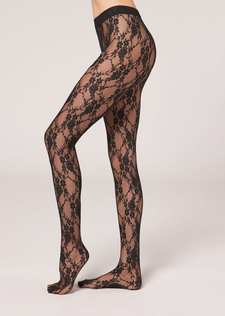 CALZEDONIA Καλσόν από φλοράλ δαντέλα €17,95
