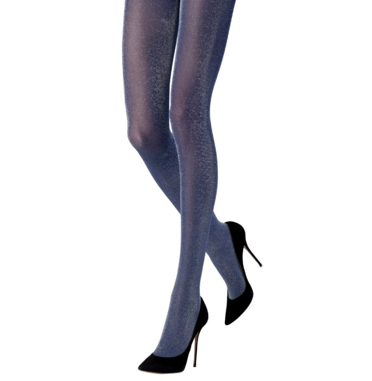 Καλσόν σκούρο μπλε με γκλίτερ 