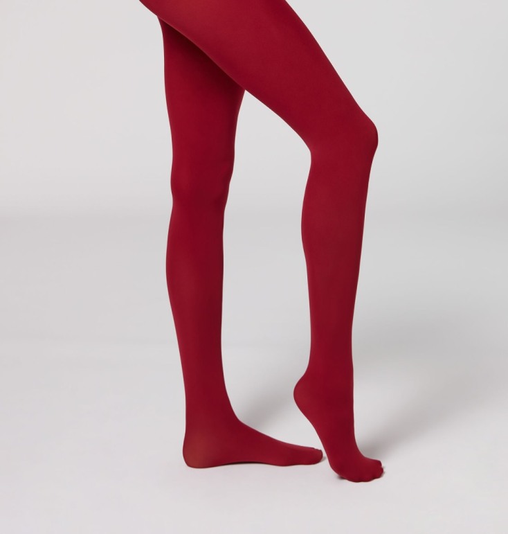 Καλσόν σκούρο κόκκινο 