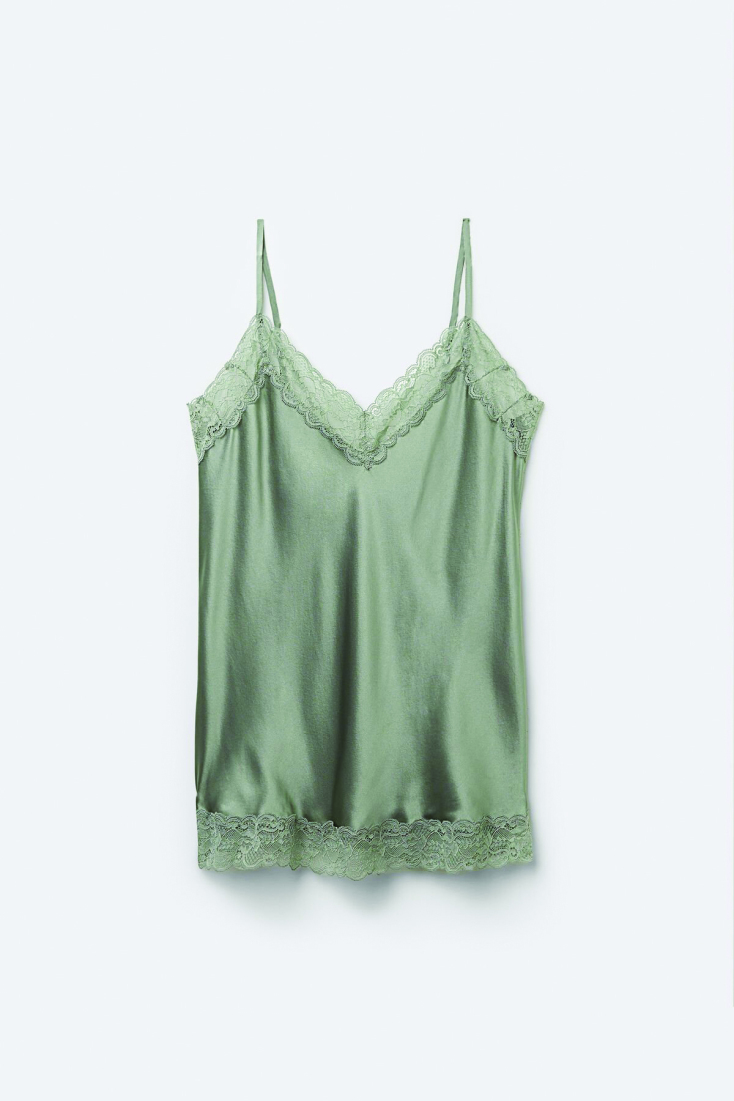 INTIMISSIMI Τοπ από μετάξι και δαντέλα €49,90 