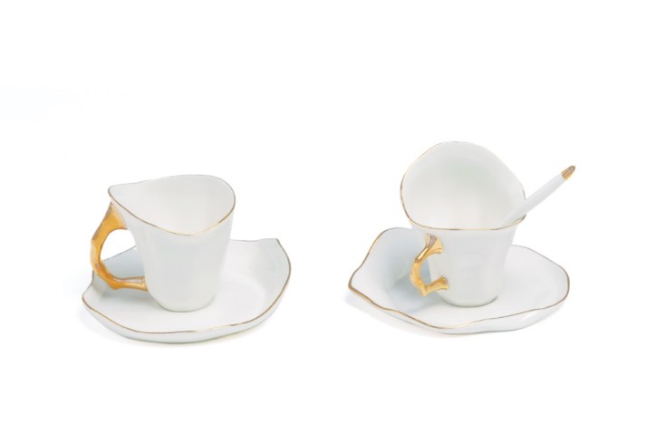 ROOM SERVICE Σετ πορσελάνινα φλιτζανάκια Melt down της Seletti