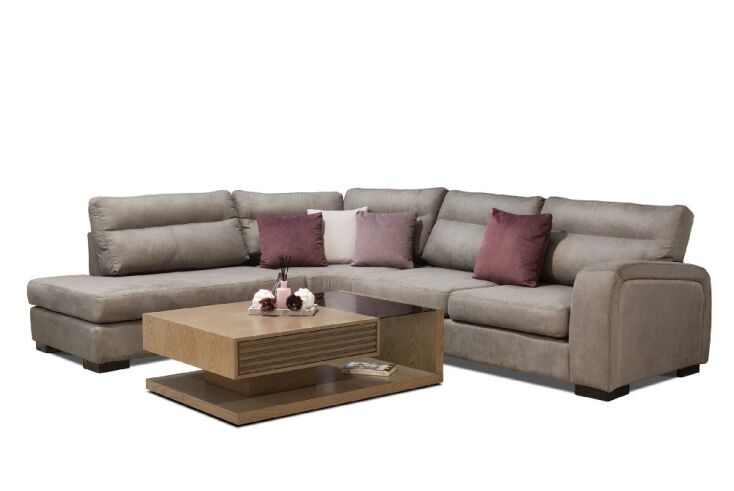 120 Ενωμένα Εργοστάσια Επίπλου: Γωνιακός καναπές Prive με ανάκλινδρο