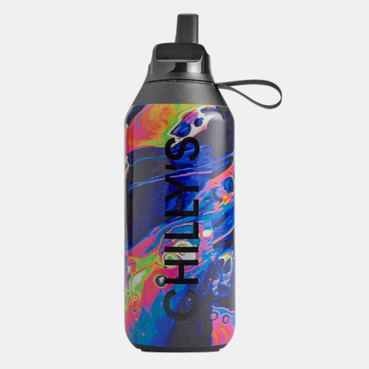 CHILLY’S Flip ανοξείδωτο θερμός με καλαμάκι Dreamscape Neon Galaxy 500ml