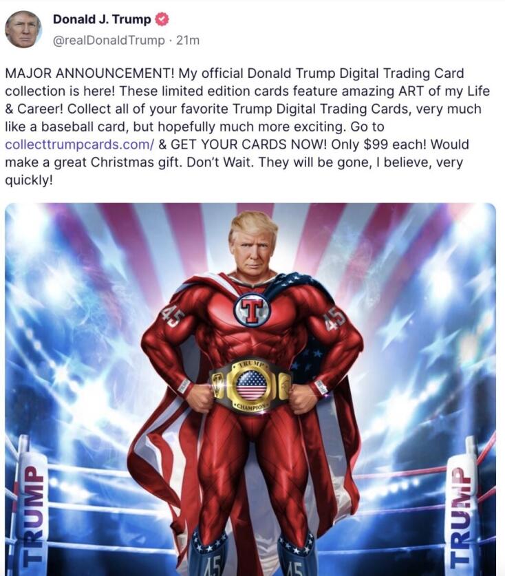 Ψηφιακές κάρτες Τραμπ 