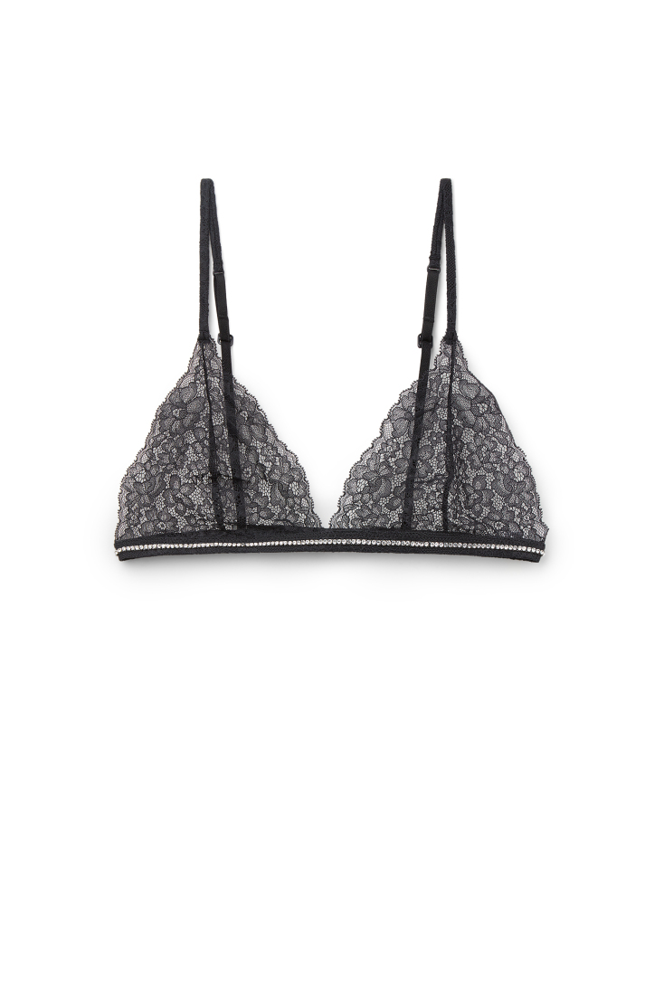 TEZENIS Σουτιέν τρίγωνο δαντέλα με στρας Lisbon Shiny Delight €14,99