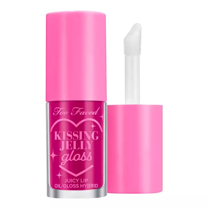 TOO FACED Kissing Jelly Lip Oil Gloss Raspberry