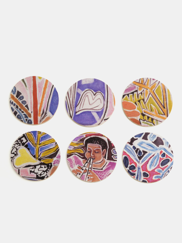 ΜΟΥΣΕΙΟ ΜΠΕΝΑΚΗ Σετ 6 σουβέρ Αυλητής ΙΙ €32