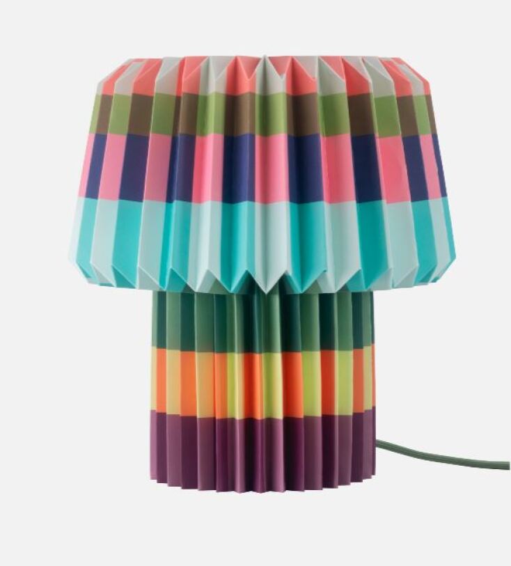 ZOUMBOULAKIS GALLERIES Λάμπα Anna 'blocks' με πλισέ αμπαζούρ από ανθεκτικό χαρτί €40