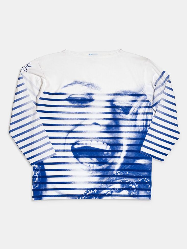 ΜΟΥΣΕΙΟ ΜΠΕΝΑΚΗ Μπλούζα μαρινιέρα Μελίνα & Gaultier €80