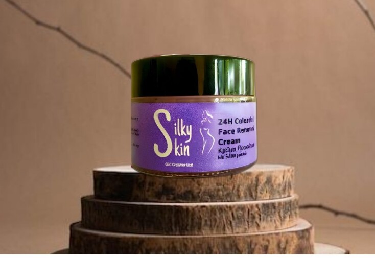 SILKY SKIN Κρέμα προσώπου με έλαιο ροδιού σε συσκευασία 50 ml 24H Celestial