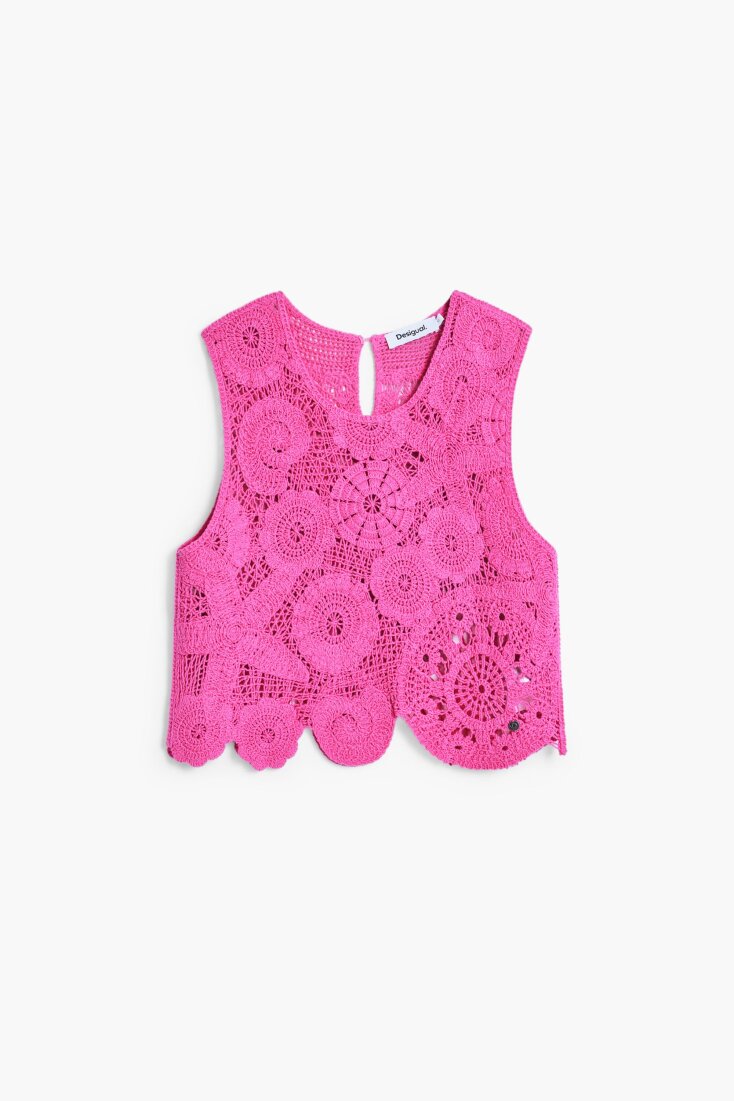 DESIGUAL Κροπ τοπ κροσέ €80