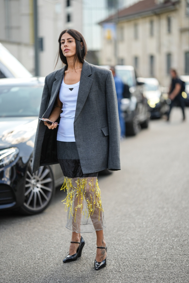 tank top με σακάκι 