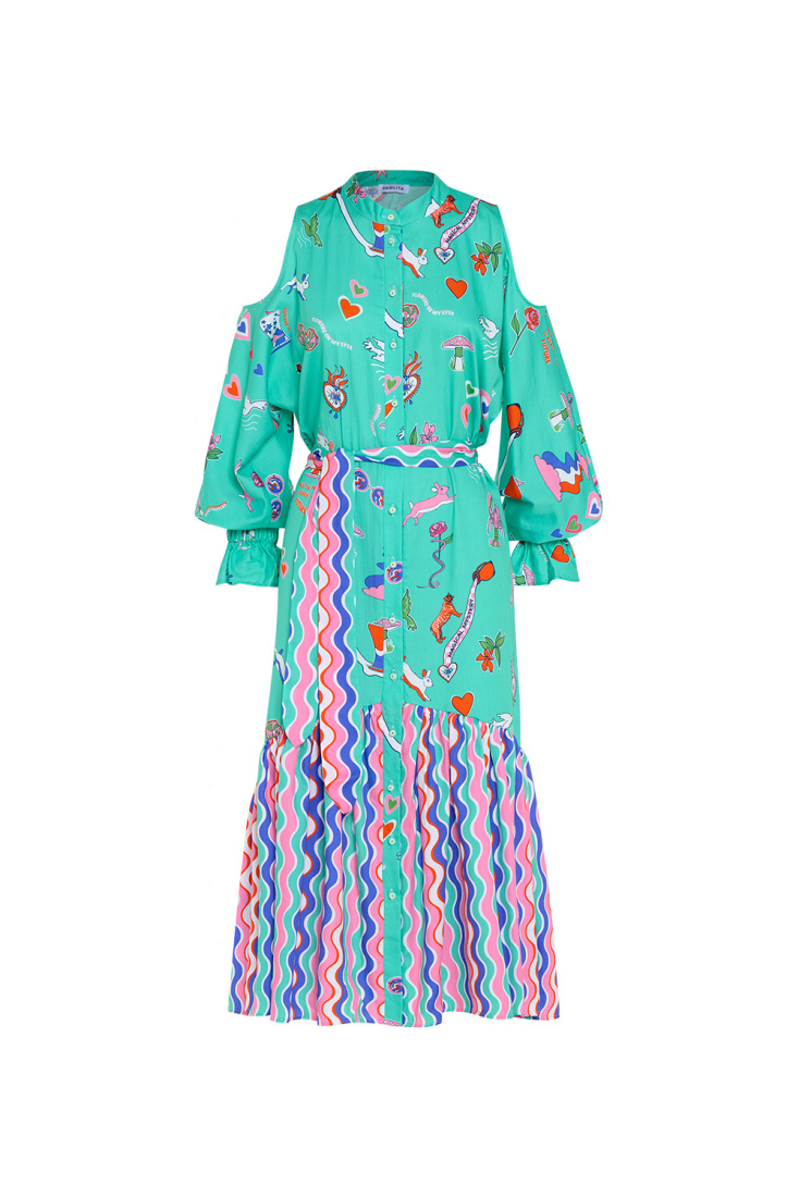 PAOLITA Playground love patti dress €412 ευρώ (κεντρική διάθεση: paolita.co.uk)