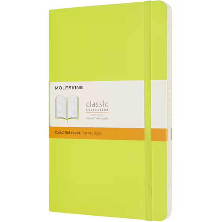 PUBLIC Σημειωματάριο Moleskine ριγέ Lemon Green Large (1 τεμάχιο) €23,99