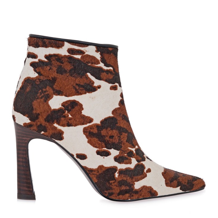 TSAKIRIS MALLAS  Slingback γόβες EXE σε καφέ cow pony €109,95