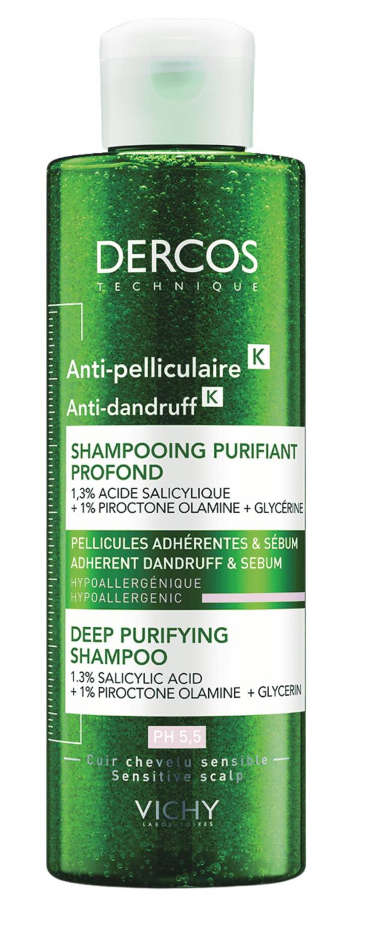 HONDOS CENTER Σαμπουάν βαθύ καθαρισμού Vichy κατά της πιτυρίδας και του σμήγματος